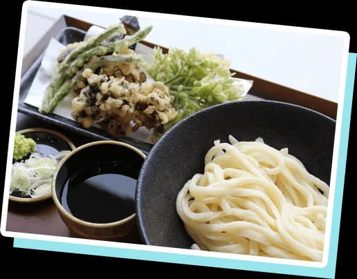 尾瀬名水うどんと天ぷら