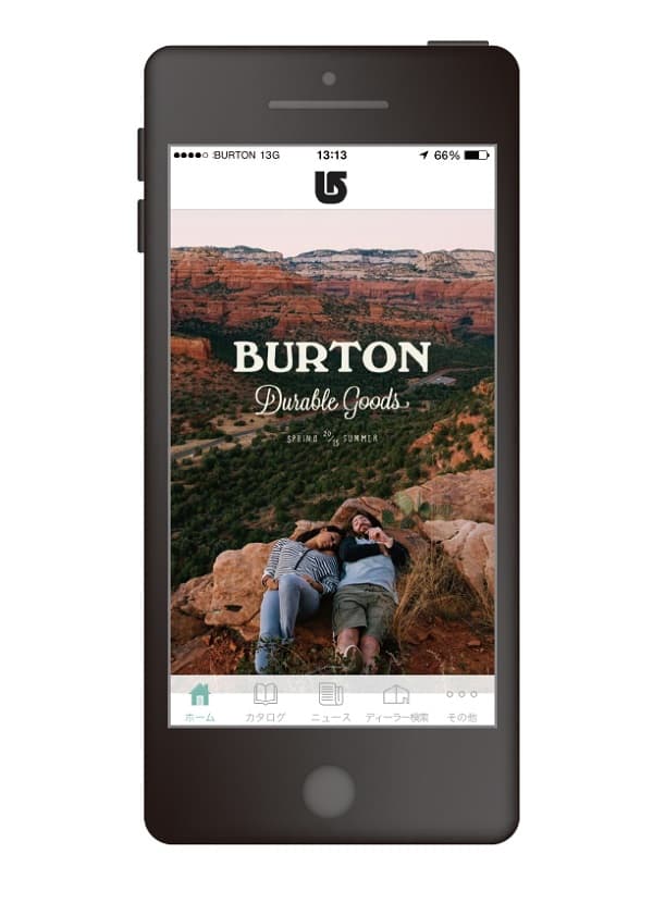 Burtonアプリに「Spring/Summer 2015ルックブック」が加わりました