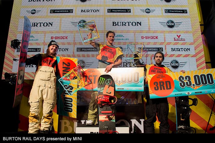 BURTON RAIL DAYS presented by MINI　 2015年度優勝者はダーシー・シャープ　高橋龍正が6位入賞 - 画像2