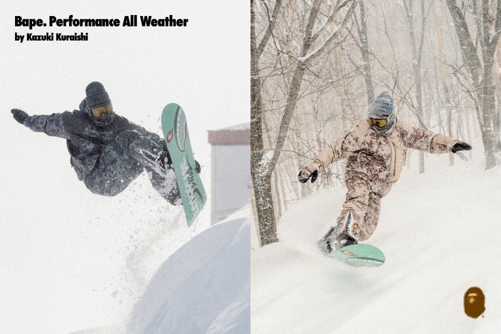 BATHING APE®︎、クリエイティブディレクターとして倉石一樹を迎えたFW25 “Performance All Weather” コレクションのDrop 3を発表
