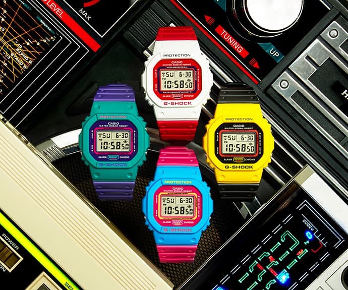 1983年のストリートカルチャーにフォーカス。原色を組み合わせたG-SHOCKが登場