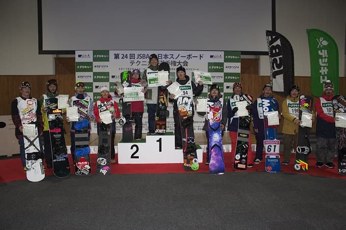 第24回JSBA全日本スノーボードテクニカル選手権大会 リザルト