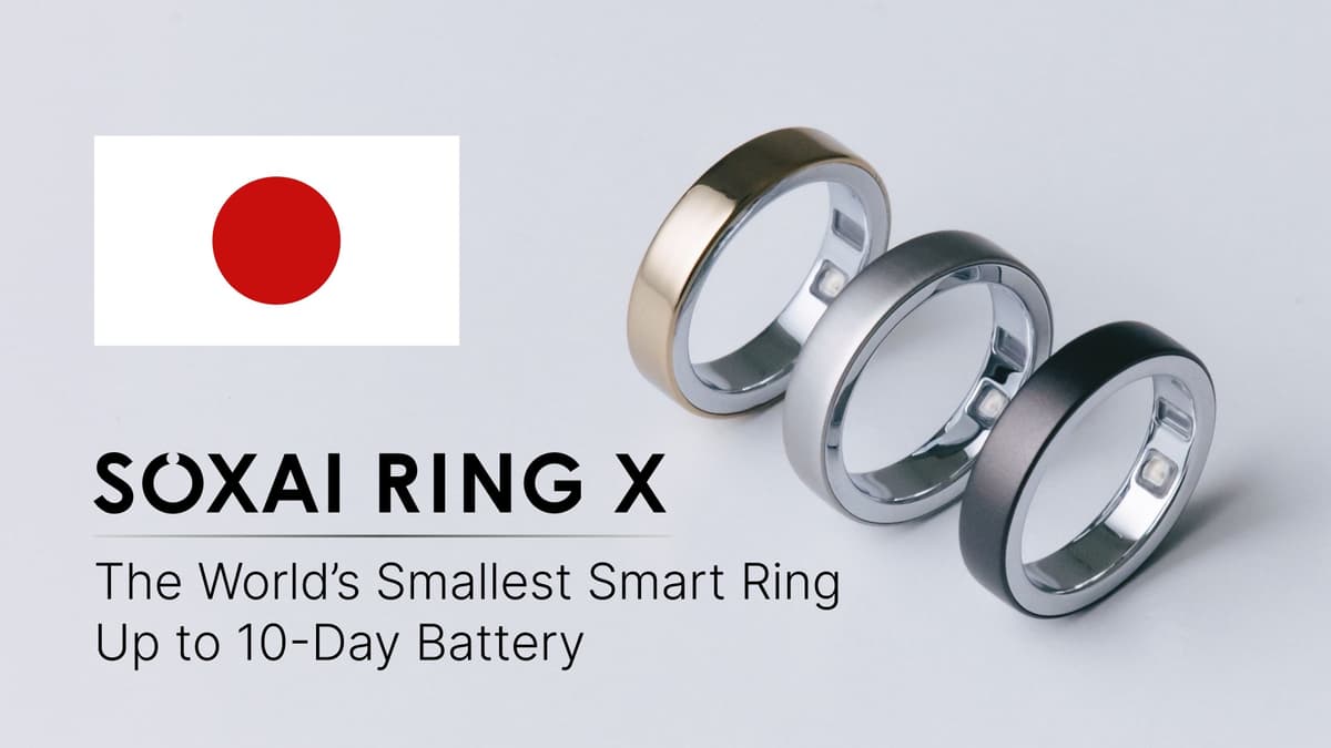 日本製スマートリング「SOXAI RING X」、72時間で支援額1億円突破