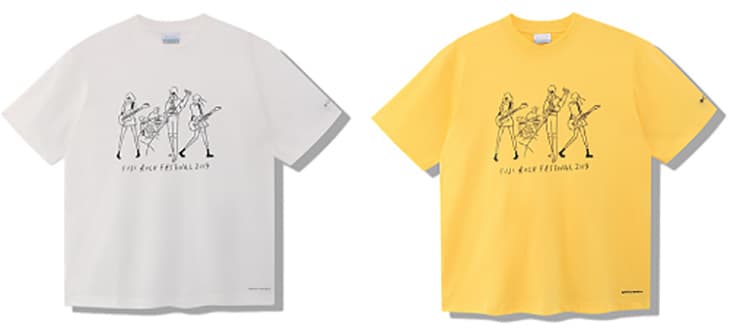 【コロンビア】イラストレーター長場雄さんがイラストを担当！フジロック『コラボＴシャツ』5/24発売！