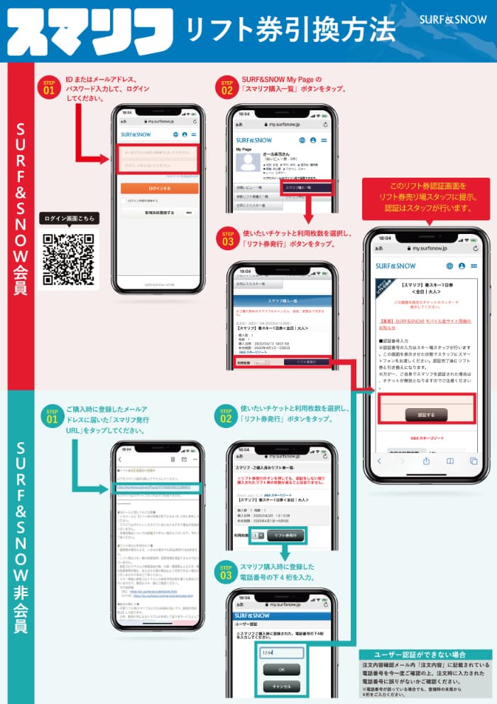 スマリフ購入・利用にあたっての注意事項