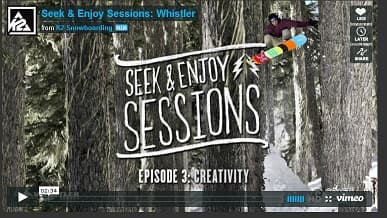 K2 Snowboarding Seek & Enjoy Episode 3 "CREATIVITY"無料配信!