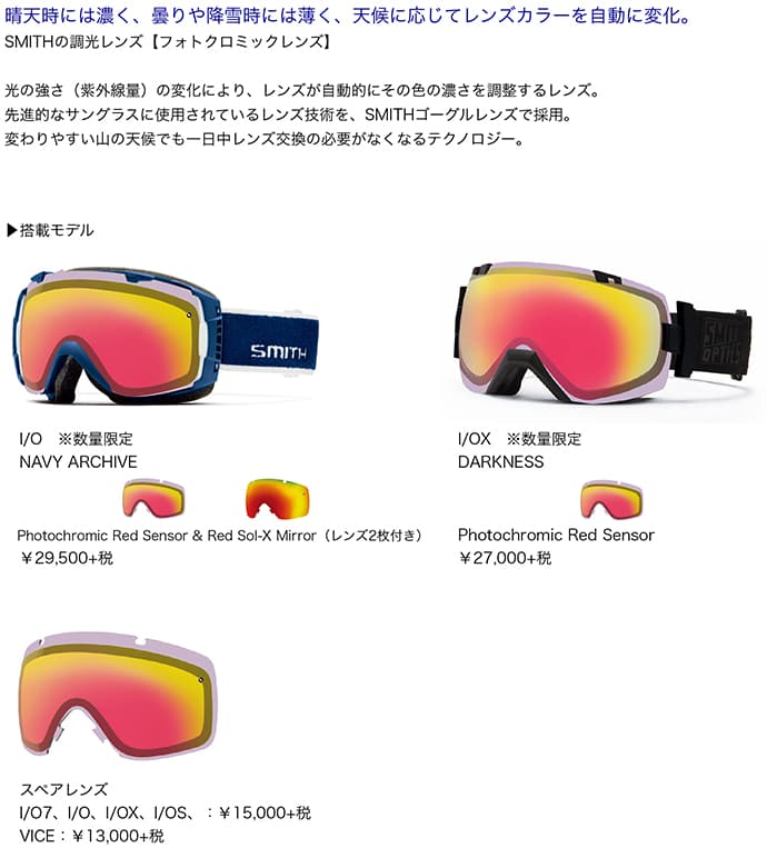 SMITHの調光レンズ【フォトクロミックレンズ】 - 画像3