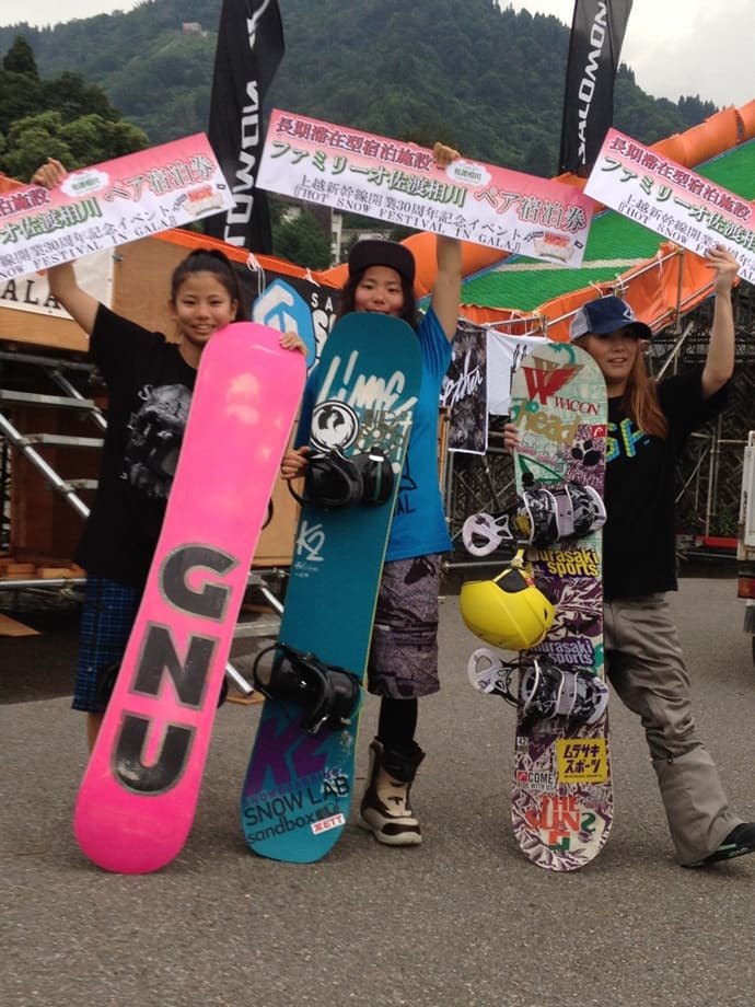 ガーラ湯沢で行われたバグジャンプ大会にてK2SBライダー佐藤夏生　優勝！