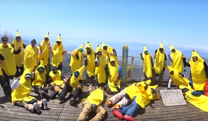 竜王スキーパークで、バナナのコスプレをしてトロピカルな気分を味わえる！？イベント開催。 - 画像2