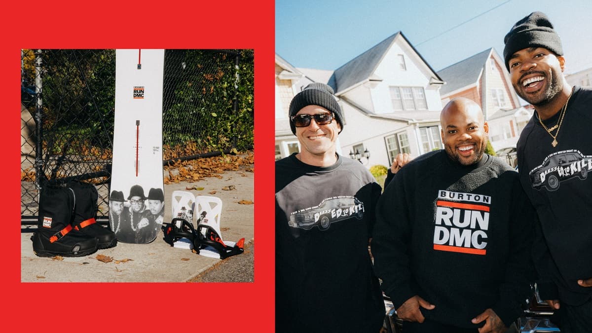 BurtonとRun DMCによる限定コラボレーション「Burton x Run D.M.C コレクション」を3月21日（火）より販売。