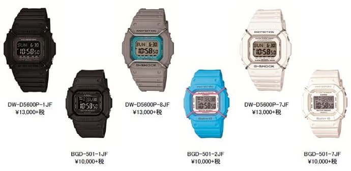 クラシカルなフォルム・デザインのNewベーシックモデルが登場 「BGD-501」4月発売、「DW-D5600P」5月発売