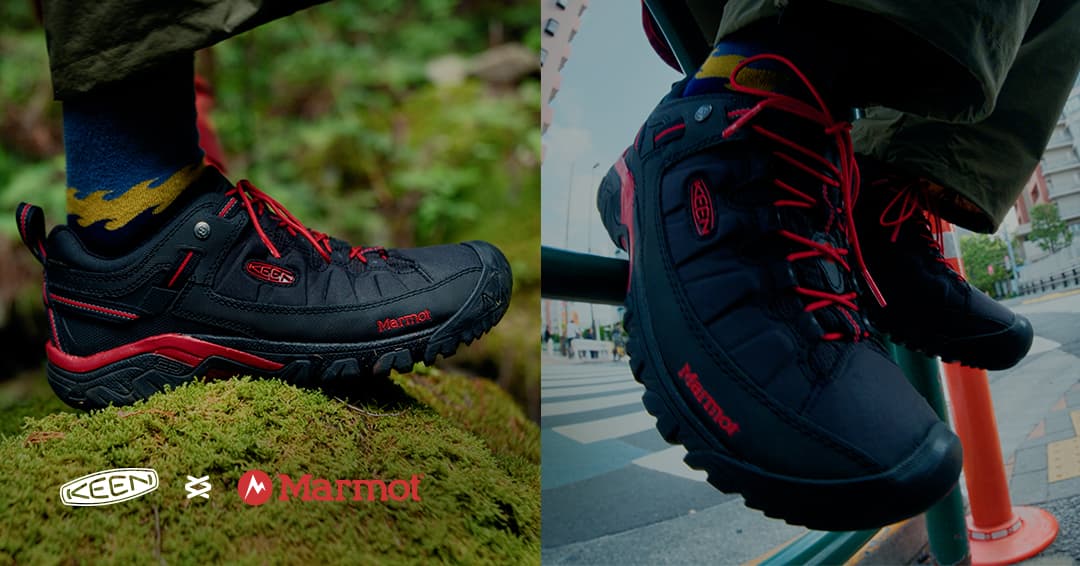KEEN×Marmot初コラボ。街から山まで歩ける「Targhee EXP WP」発売