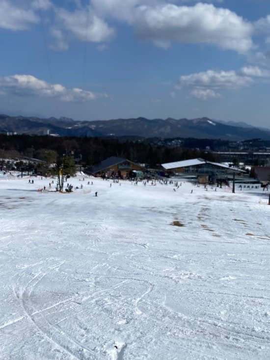 雪が少ないけども