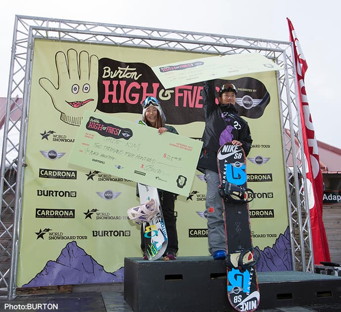 ジャン・イーウェイとキム・クロエが優勝 大江光は3位に ---BURTON HIGH FIVES presented by MINI 男女ハーフパイプ結果---