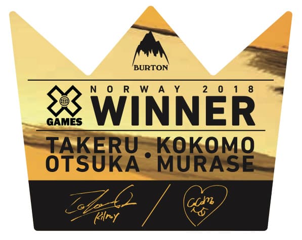X Games Norway大塚健&村瀬心椛ダブル優勝記念ステッカー配布! - 画像2