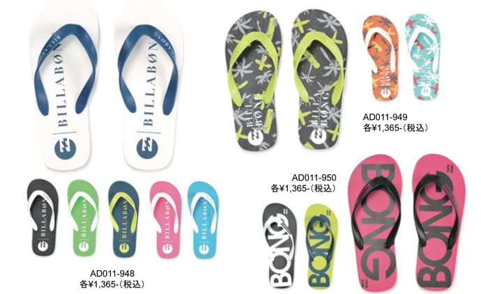 【BILLABONG】 13 BEACH SANDALS 日本限定リミテッドライン・リリース!!