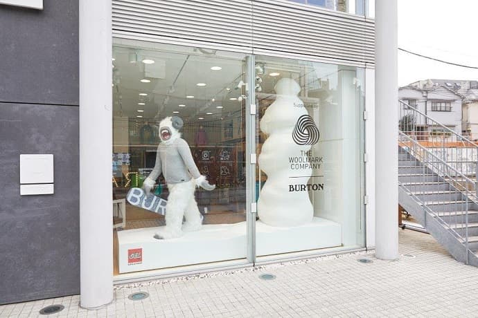 BurtonとThe Woolmark Companyのよるスペシャルディスプレイのお知らせ。