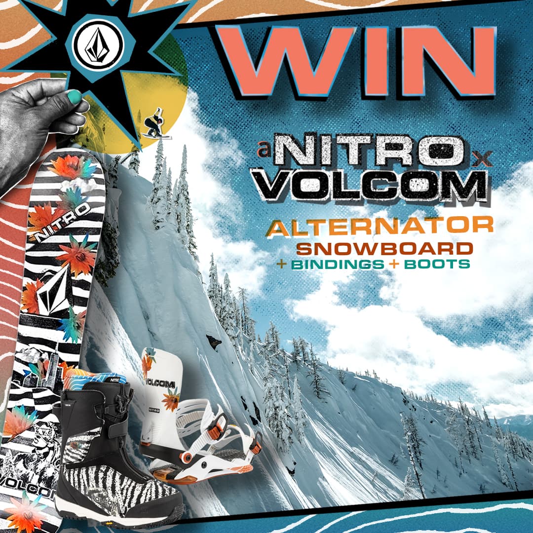 VOLCOM × NITROのスノーボード3点セットをプレゼント!