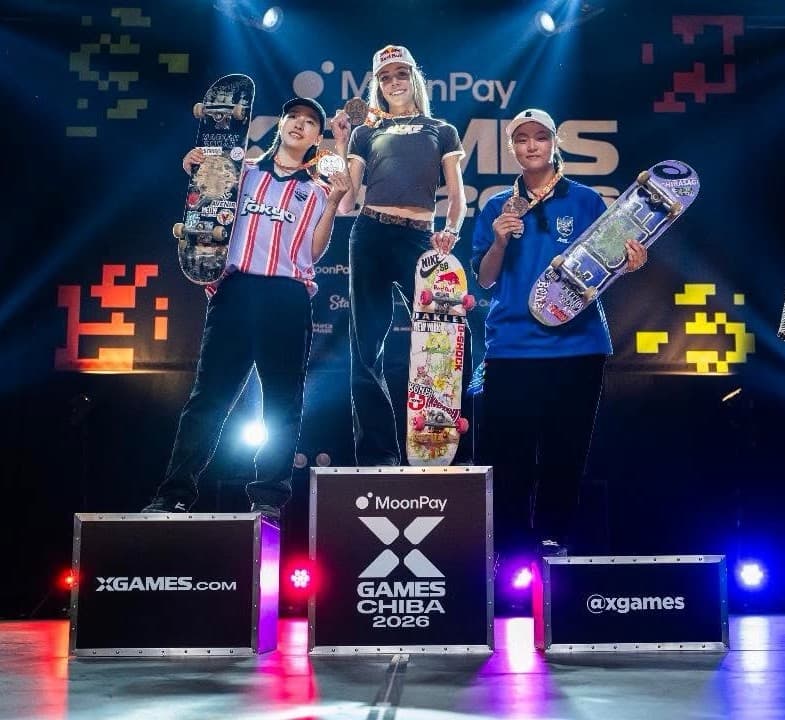 世界トップレベルの舞台「X Games Chiba 2026」で、STANCEアンバサダー吉沢恋が銀メダル、芝田モトが銅メダルを獲得