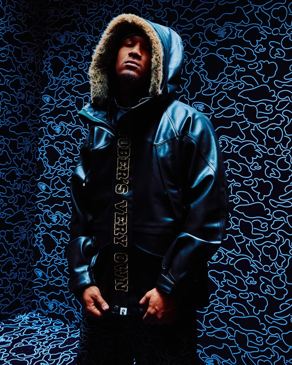 A BATHING APE®︎×OVO 第5弾コラボが登場。スノーボードジャケットなど限定ロゴ“OVO STA”を含む全11型を発売