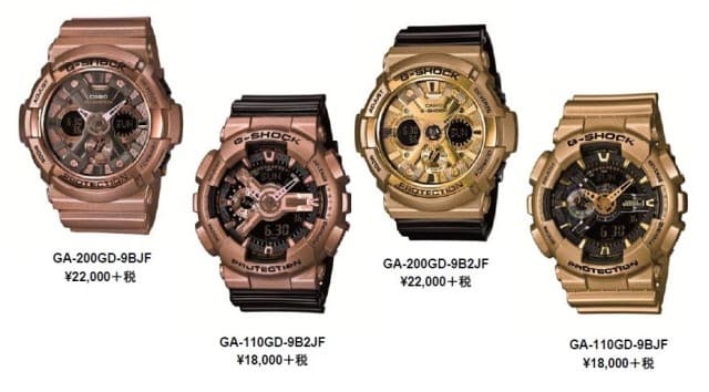ドハデなゴールドがまぶしい大人気シリーズG-SHOCK「Crazy Gold」からNewカラー登場