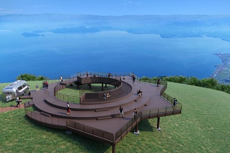 びわ湖が広がる山頂展望スポット「びわ湖テラス Café360」が7/5(土)リニューアル・グランドオープン!|滋賀「びわ湖バレイ」