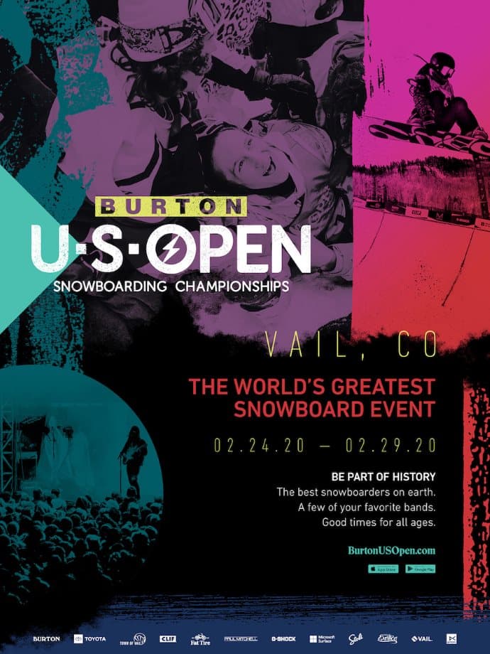 THE 2020 BURTON US OPEN SNOWBOARDING CHAMPIONSHIPS ベイル・マウンテンリゾートで開催。