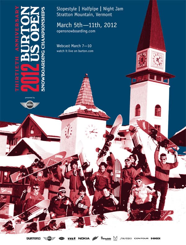 アメリカ・ストラットンにて【2012 BURTON US OPEN】開幕3/5~3/11まで