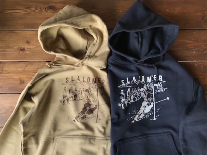アツい滑りのあなたに送る激推しアイテム!「長野県スキー連盟(SAN)×Hungerknockoriginalsコラボ」スラローマーHoodie&T-shirtのご紹介。