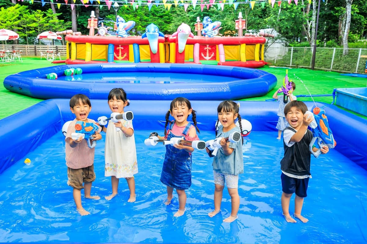 群馬県・軽井沢おもちゃ王国に水あそびエリアが今年初登場!「神流町恐竜センター」とのコラボイベントも開催